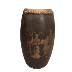 TAMBOUR DOUBLE PEAU CHINOIS DÉCORÉ