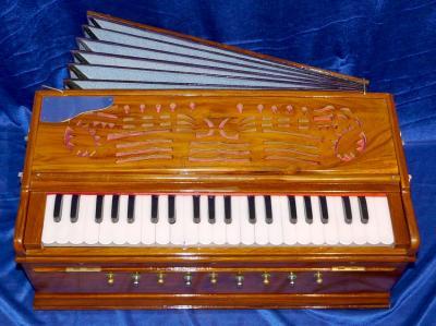 Harmonium modèle deux voix en housse 2