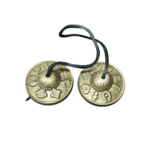 Crotales Tibet sculptées 6,8 cm