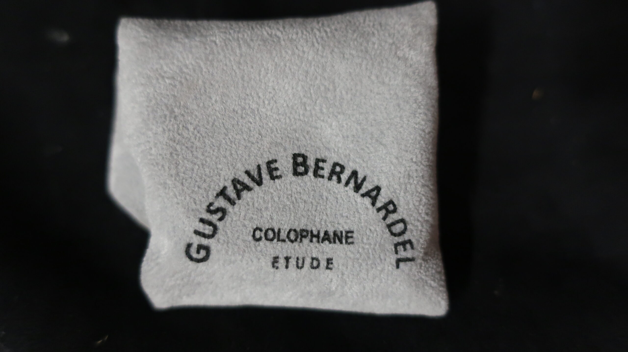 Colophane Gustave Bernardel étude 1