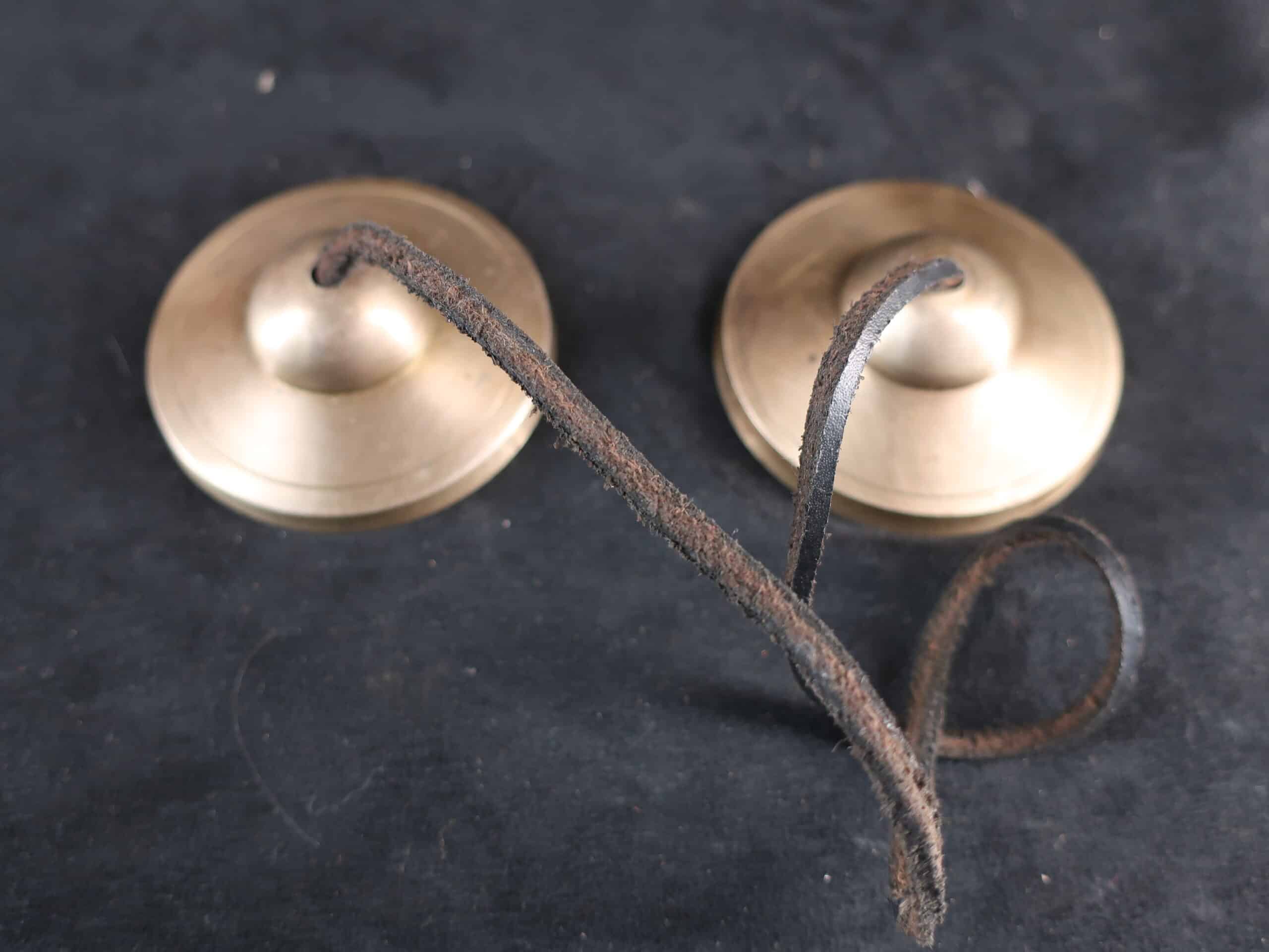 Crotales clochettes manzeera Inde en bronze