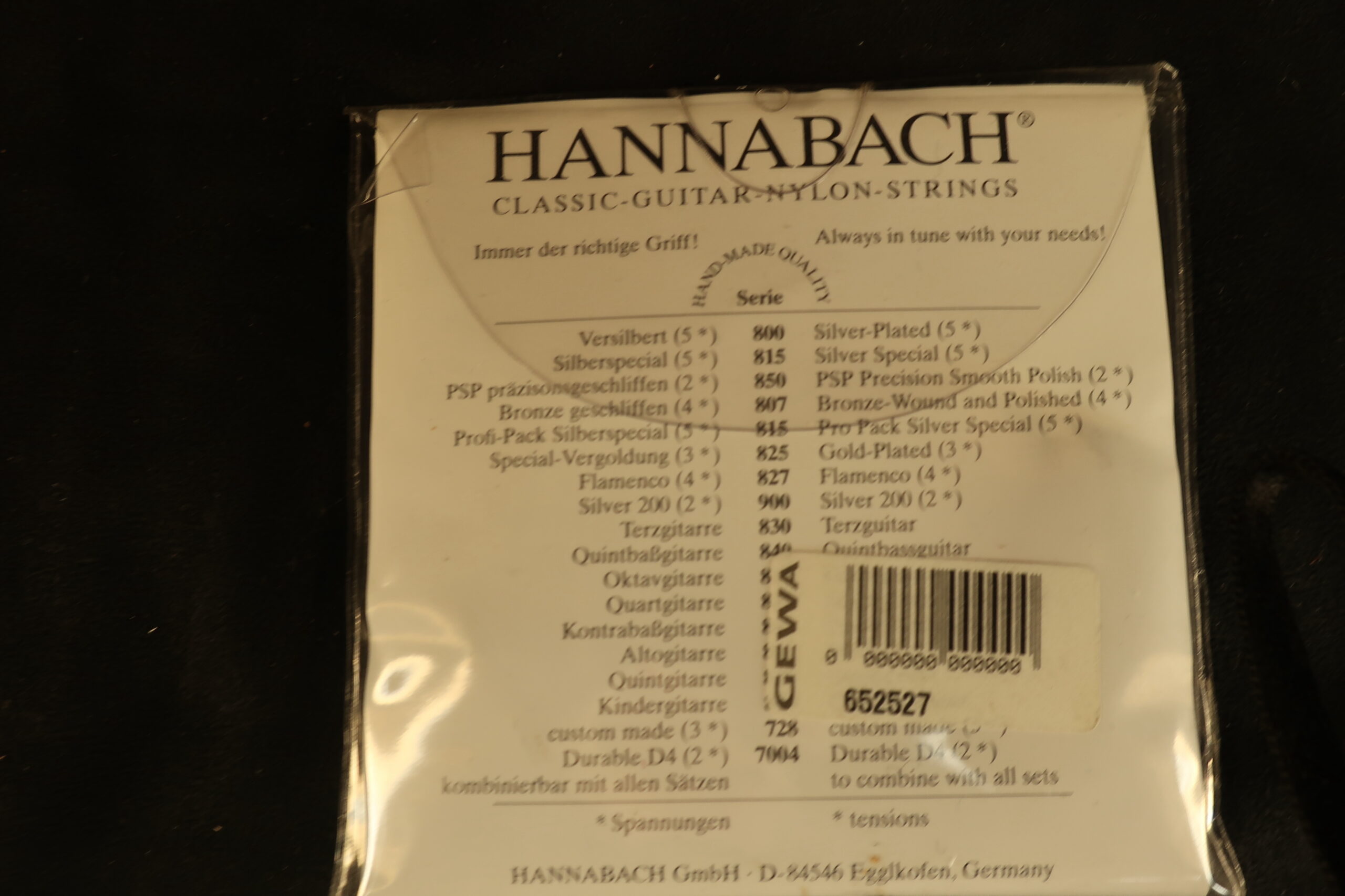 cordes_guitare_classique_Hannabach_815_MT_1