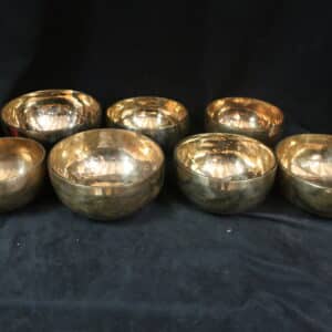 Set de 7bols planétaires martelés pour sonothérapie